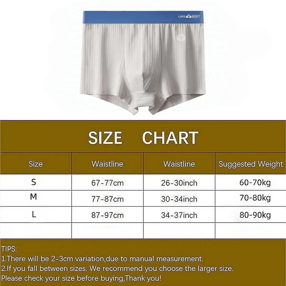 4 PIEZAS Calzoncillos boxer suaves transpirables cómodos para hombre Foto 2 de 4