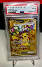 The Pokémon Company Pikachu ex Iper Rara Holo PSA 9 Scintille Urgenti 247/191 2024