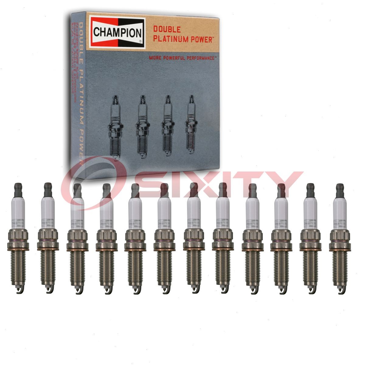12 pc Champion Double Platinum Spark Plugs for 2010-2018 Rolls-Royce Ghost cl
