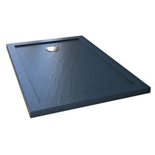 RECEVEUR PLATEAU BAC DOUCHE 70X140 CM ANTHRACITE PIERRE ACRYLIQUE RECTANGLE
