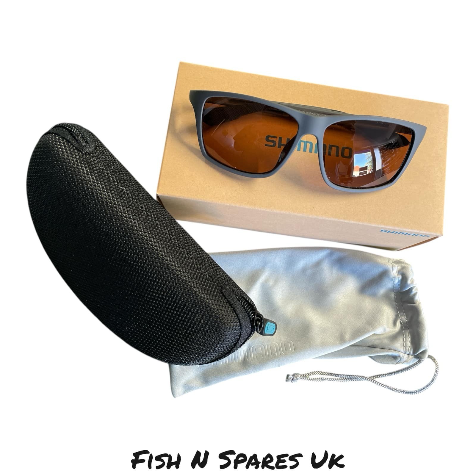 Shimano Sunglasses Matte Dark Grey & Copper - Image 2
