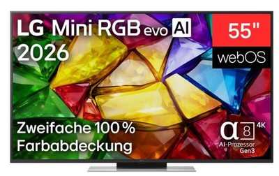 55 Zoll LG Mini RGB evo AI MRGB87B 4K Smart TV 2026
