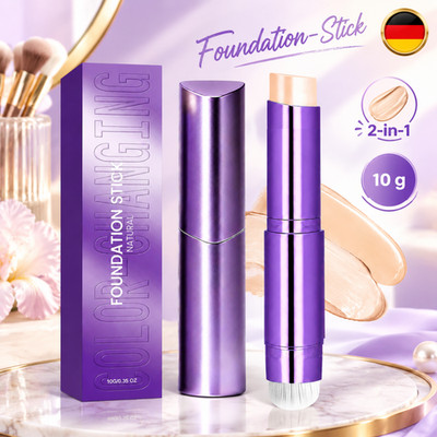 Face Love 2-in-1 Changing Foundation Stick mit Pinsel，Facelove Foundation Stick