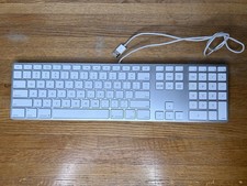 Apple A1243 Wired USB Aluminum Extended Keyboard w/ Numeric Keypad