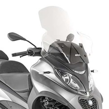 GIVI Windschild transparent 605 x 650 mm für Piaggio MP3 350 18-21 Business