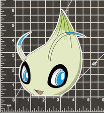 Celebi POKEMON STICKER DECAL -Peeker Peeking-...