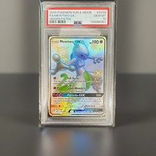 Pokémon Mewtwo GX SV59/SV94 Hidden Fates Shiny Vault Full Art PSA 10 GEM MINT