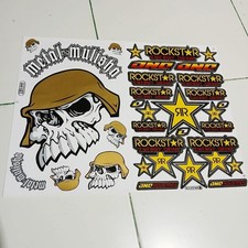 Decal Sticker Rockstar Atv Motocross Dirt Bike Racing Stickers Logos Helmet 2x