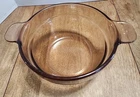 PYREX VISIONS V-20-B AMBER DOUBLE BOILER INSERT FRANCE PREOWNED FREE USA SHIP