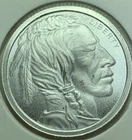 Indian Head Buffalo 1/10 Troy Oz .9999 Fine Silver