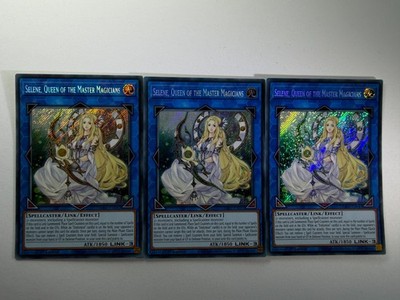 3 x Selene, Queen Of The Master Magicians RA01-EN047 Secret Rare 1st Playset NM