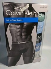 Calvin Klein Men Underwear 5 Pack Microfiber Strerch Boxer Briefs Size M New