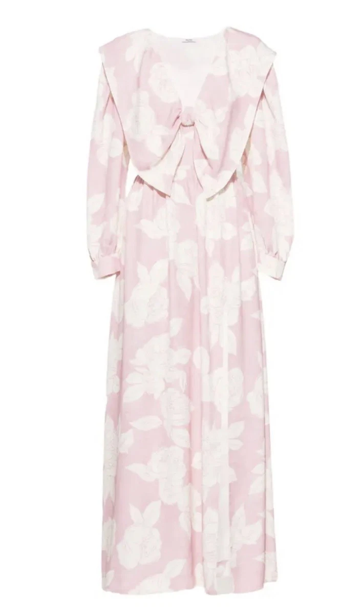 green emerald velvet dress Miu Miu Floral Midi Dress – Runway Catalog