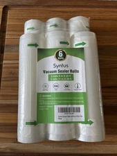 New Syntus Vacuum Sealer Rolls 6 Total