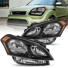 For 2012 2013 Kia Soul Black Housing Amber Corner Headlights Assembly Pair For 2012 2013 Kia Soul Black Housing Amber Corner Headlights Assembly Pair