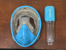 Vaincre 180 Full Face Snorkel Mask with Panoramic View Blue