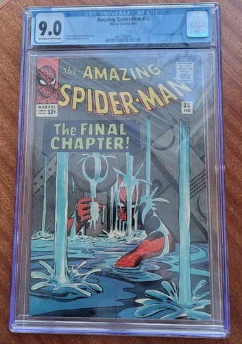 AMAZING SPIDER-MAN #33 VF/NM CGC 9.0 CLASSIC DITKO COVER STAN LEE 1966
