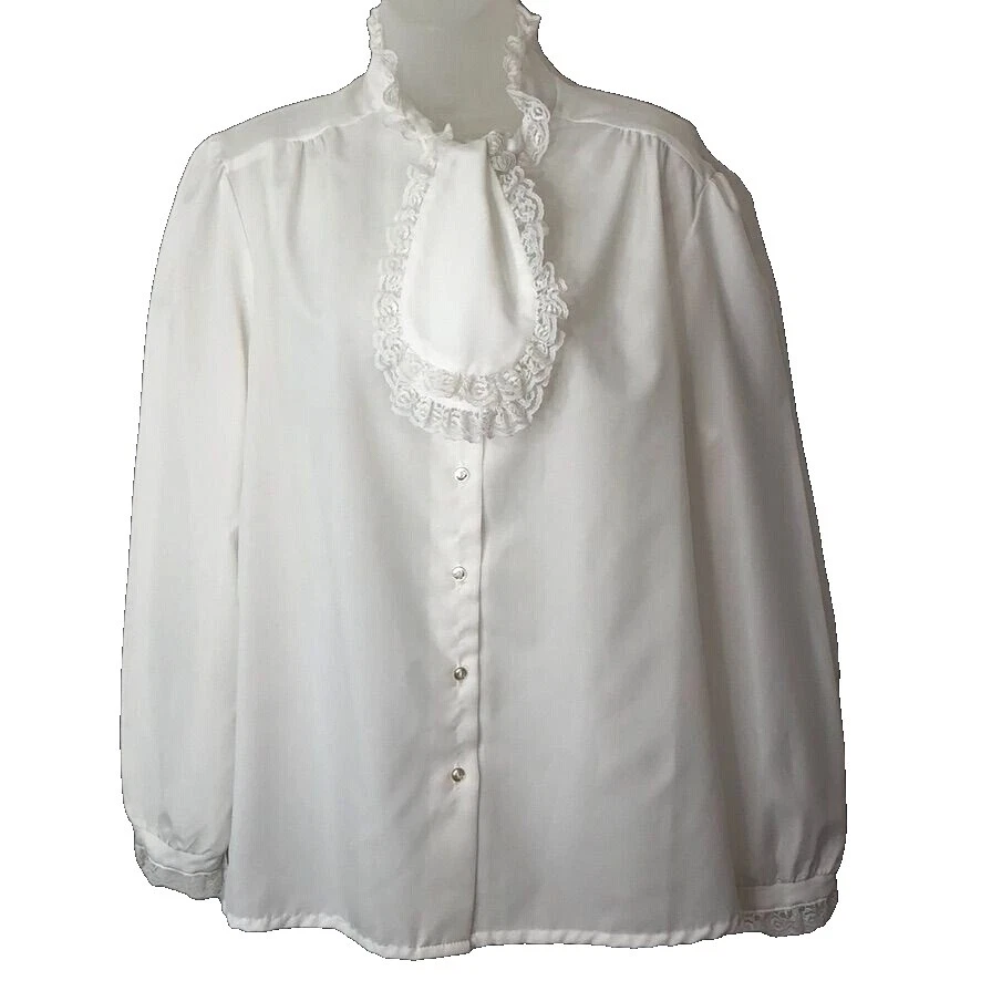 White Victorian Vintage Tops for Women