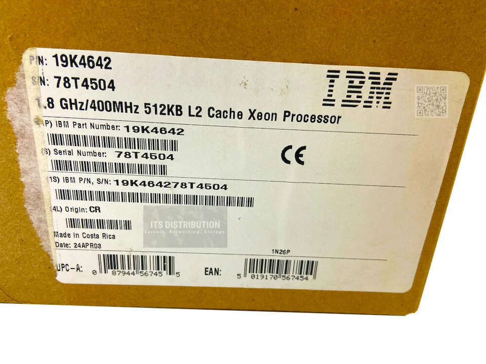 19K4642 I New Sealed IBM Intel Xeon 1.8 GHz CPU Upgrade - Image 2 of 4