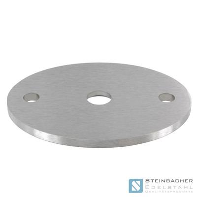 Edelstahl Ronde V2A oval 75x55mm Ankerplatte Flansch Bodenplatte Platte #27