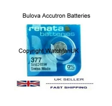 Bulova Accutron Accuquartz Battery For calibres 214 218 219 224 230