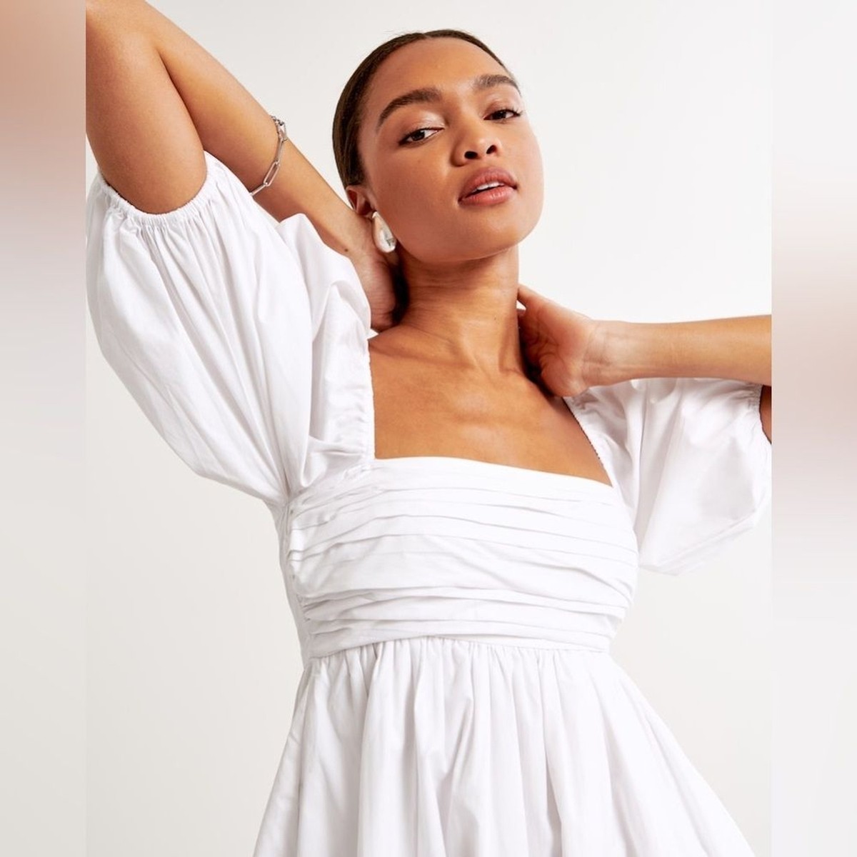 emerson ruched puff sleeve mini dress laurenkaysims on LTK