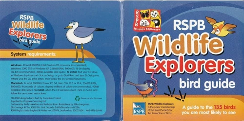 RSPB WILDLIFE EXPLORERS BIRD GUIDE ( UK CD-ROM )