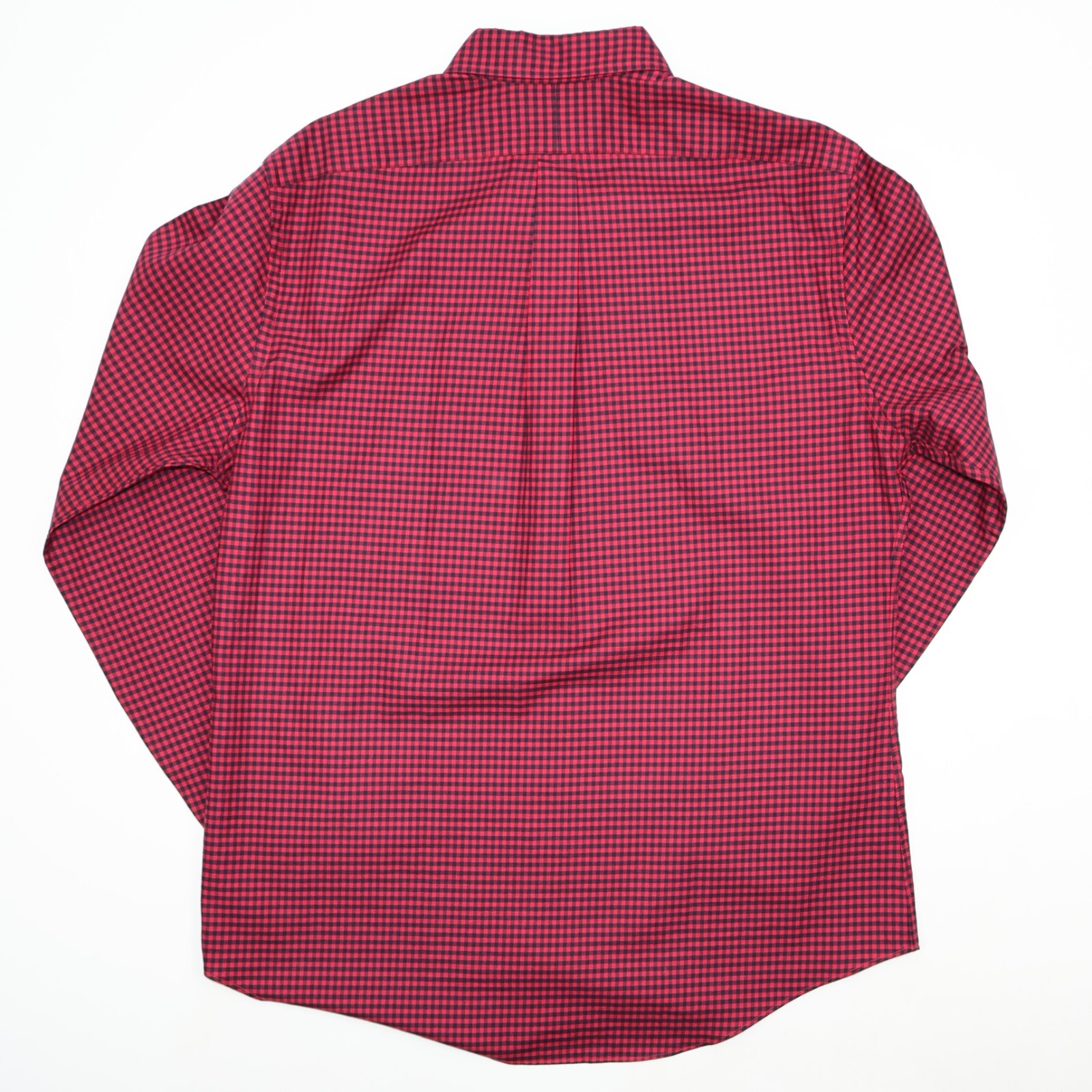 Polo Ralph Lauren Camicia Uomo XL Rosso Nero Pony Bufalo Plaid Bottoni Slim Fit