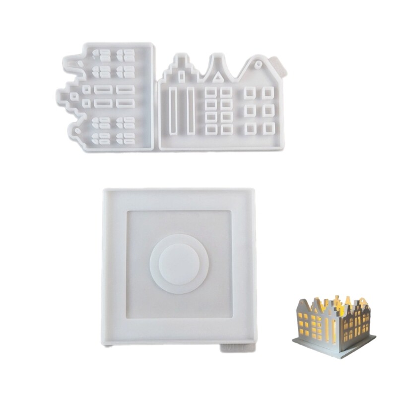 3D Silicone Candlestick Mold for Gypsum Resin DIY Crafts
