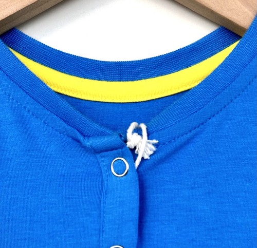 Parker And Talia Romper One Piece Pjs Bamboo Age 4 Royal Blue - Picture 4 of 4