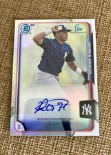 2015 Bowman Chrome Dermis Garcia 1st #BCAP-DG Auto Refractor /499 Yankees