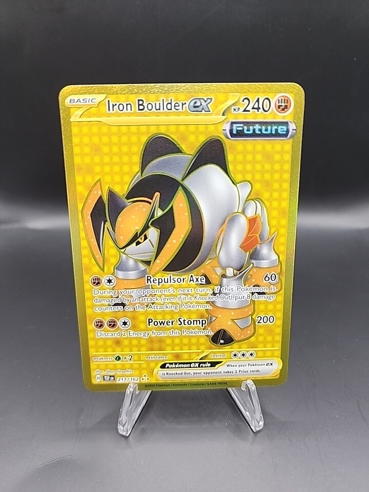 Iron Boulder ex 217/162 Hyper Rare Holo Temporal Forces Pokemon TCG Card NM