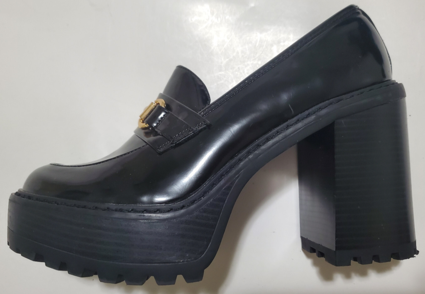 SAOLA Mocassini donna Madden Girl Kiiera platform taglia 10M suola a strappo tacco su misura