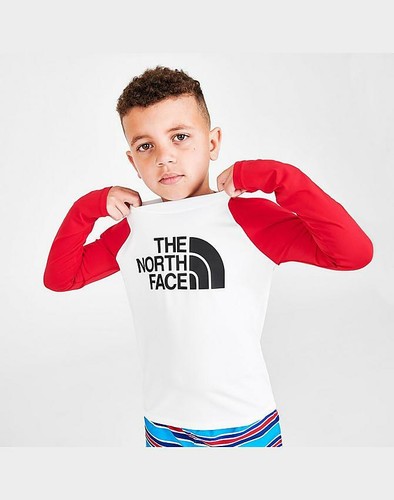 NWT THE NORTH FACE Unisex Little Kid 5 Long-Sleeve Top & Shorts Sun Set UPF 50 - Picture 4 of 10