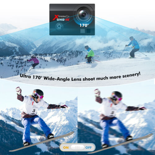 Campark 4K UHD 20MP Waterproof Sports Action Camera WiFi EIS Video Recorder Cam - Picture 4 of 11