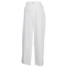 RALPH LAUREN White Stretch Cotton Sateen Slimming Fit Slim Ankle Pants 20W