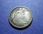 1891 Seated Liberty Dime  XF/AU