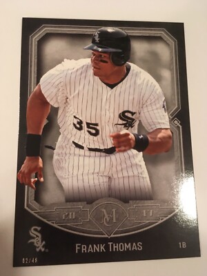 2017 Topps Museum Collection Jumbo 5x7 Frank Thomas White Sox 81 # d /49