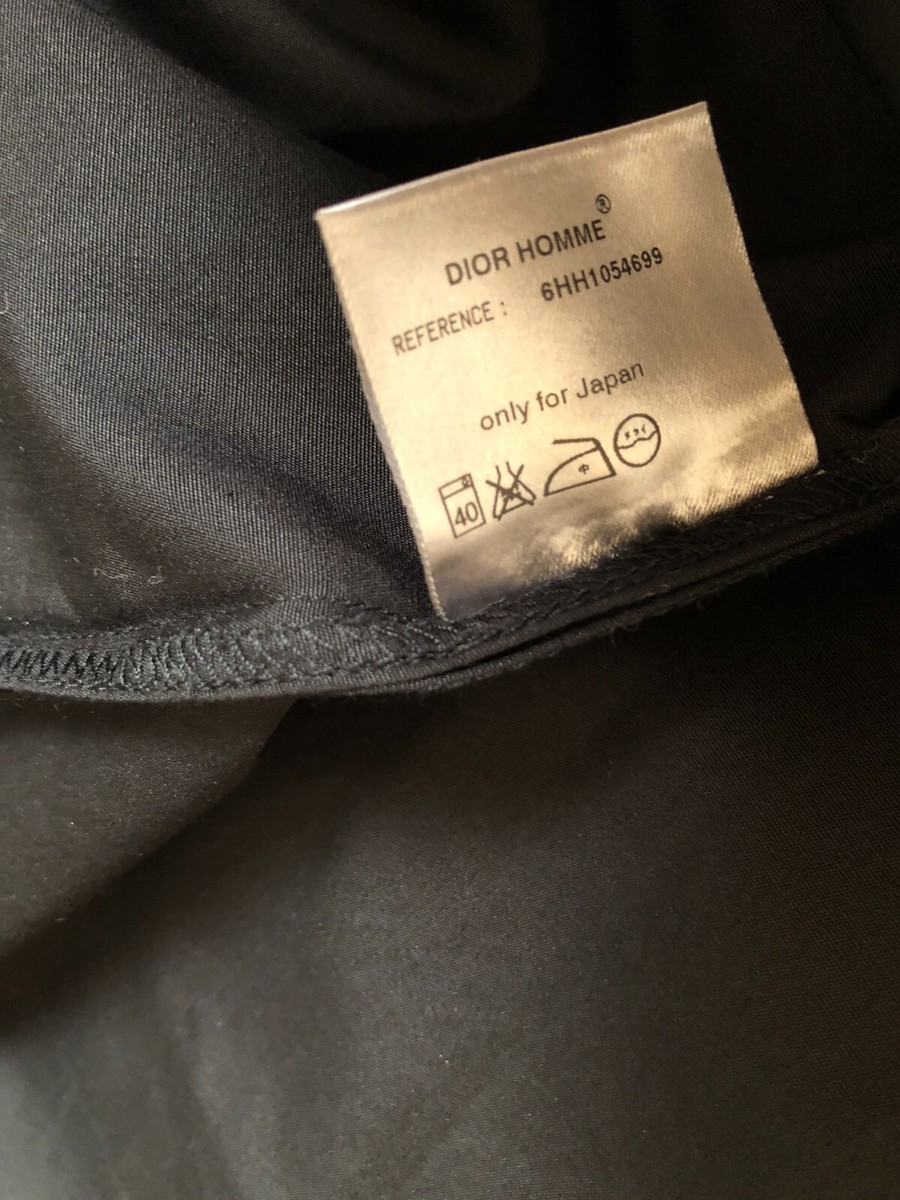 DIOR Homme Men Black Cotton Collar Bee Embroidered Button Up DIOR Homme Men Black Cotton Collar Bee Embroidered Button Up