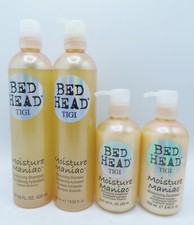 TIGI BED HEAD MOISTURE MANIAC SHAMPOO/ CONDITIONER  Lot of 4 bottles 