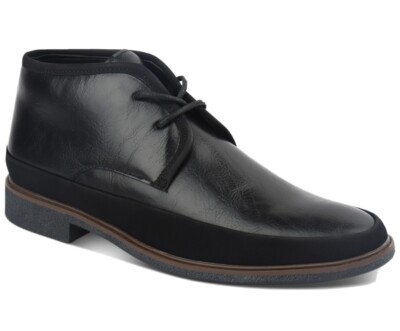 Alfani Men\'s Black Chukka Boots Amazon.com | Alfani Mens Zane Faux Leather Chukka Boots  main image 4