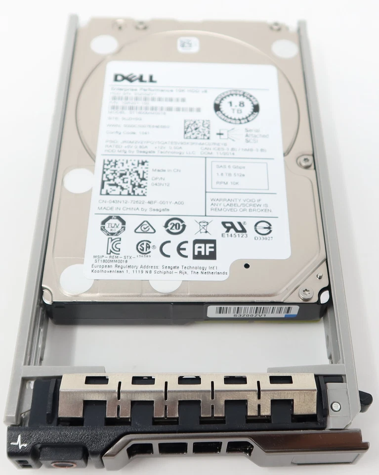ST1800MM0018 Dell 1.8TB 10K 6G SFF SAS Drive 043N12 - Image 2 of 2