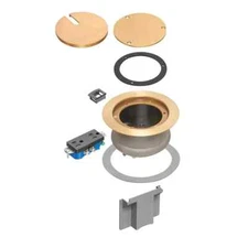 Arlington FLBC4580MB Recessed Power and Data Round Floor Box for Existing