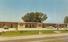 ANGOLA, Indiana IN   WEBSTER MOTEL  Roadside~Small Map On Back  VINTAGE Postcard