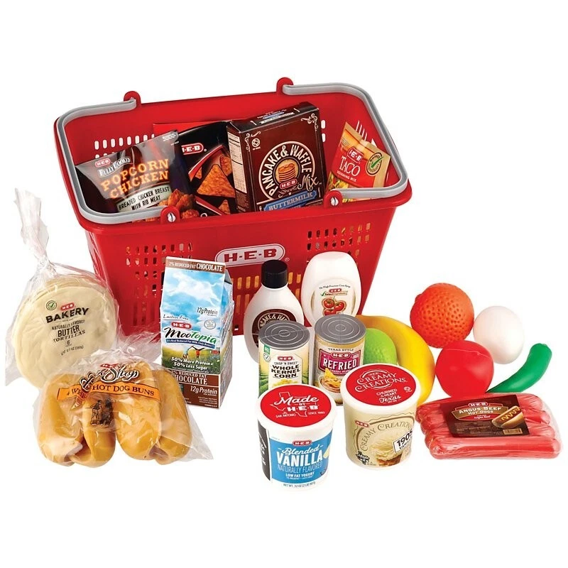 Heb food basket with play cheap food