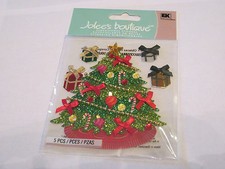 Scrapbooking Stickers Jolee's Classic Christmas Tree Glitter Sparkle Bling Gifts