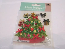 Scrapbooking Stickers Jolee's Classic Christmas Tree Glitter Sparkle Bling Gifts