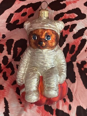 RADKO BEAR WRAP Ornament Halloween 1999 Mummy Bear 4.5''