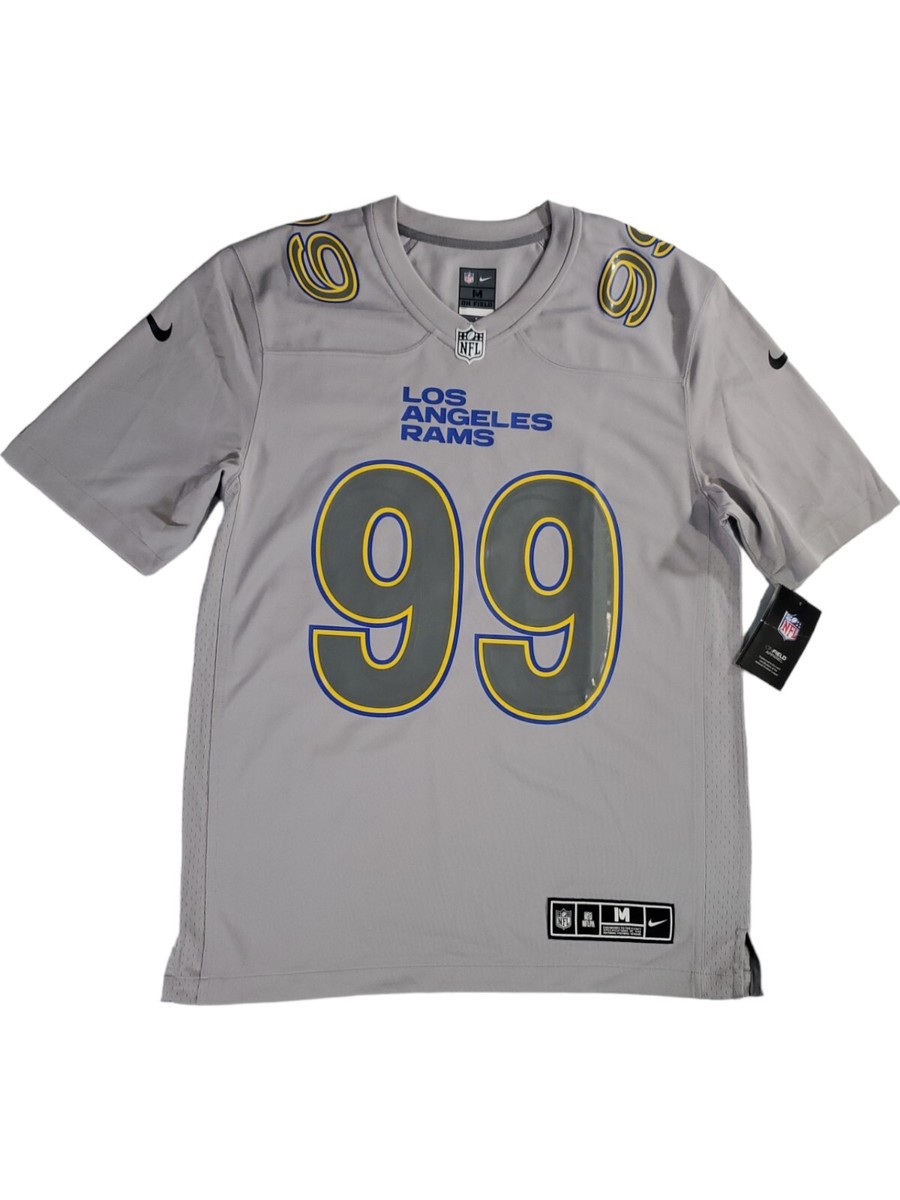 Nike Los Angeles Rams Aaron Donald Atmosphere Grey Jersey Men's