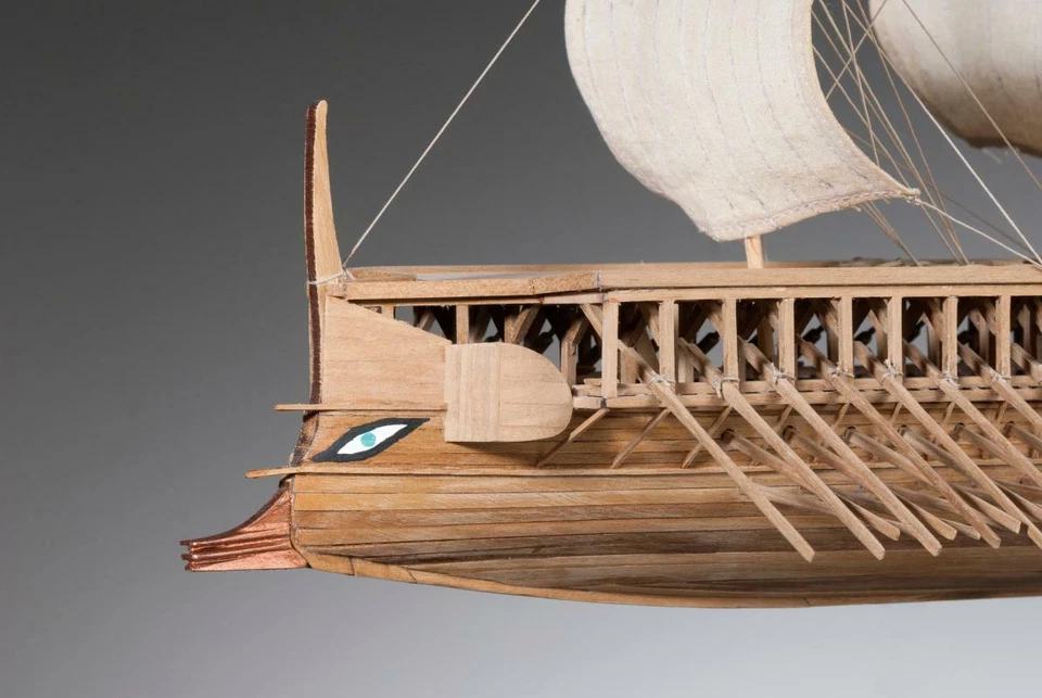 Dusek D004 - Greek Trireme - Wooden Model Ship Kit, Scale 1:72 - Image 2 of 4